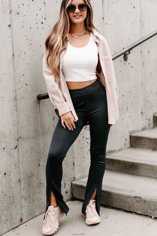 beige briljante basic geribbelde fleece shacket NanaMacs HPTT1777