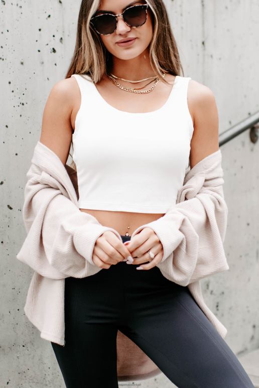 beige briljante basic geribbelde fleece shacket NanaMacs HPTT1777