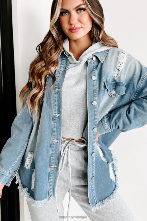 blauw alles voor jou distressed denim shaket NanaMacs HPTT3686