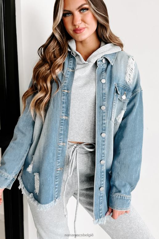 blauw alles voor jou distressed denim shaket NanaMacs HPTT3686