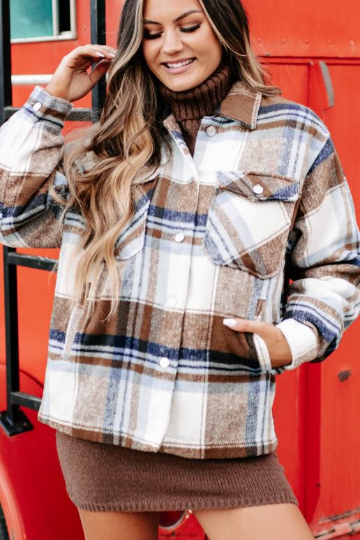 blauw laten we gaan kijken naar geruite hut NanaMacs HPTT3712