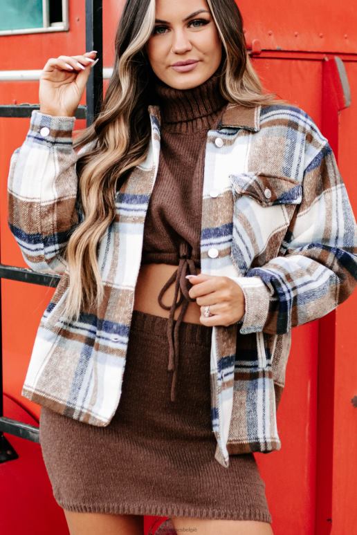 blauw laten we gaan kijken naar geruite hut NanaMacs HPTT3712