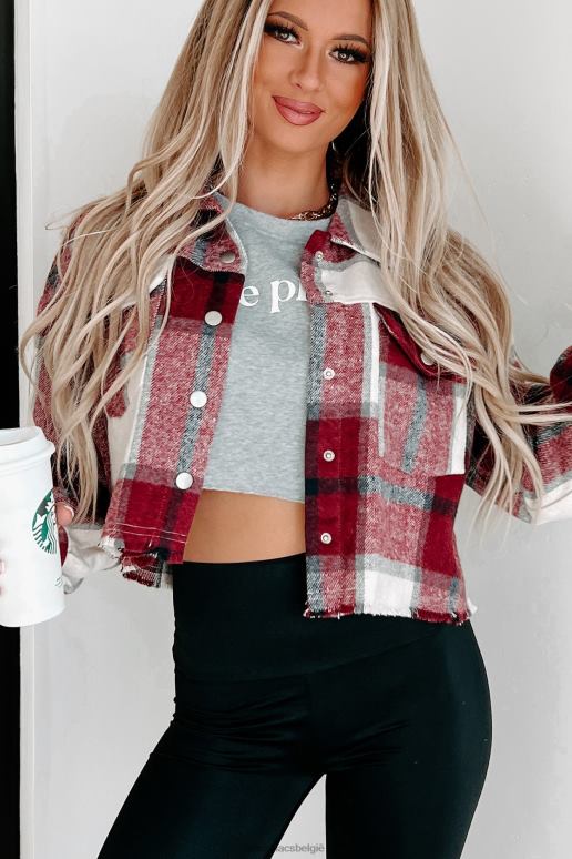 bordeaux zei mijn peace plaid crop shaket NanaMacs HPTT3671