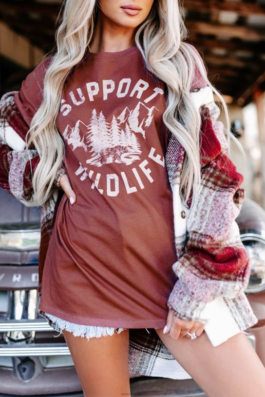 bordeaux zephyr geruite oversized shacket NanaMacs HPTT3714