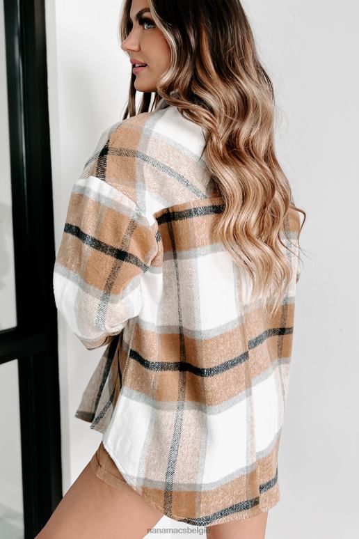 bruin tandy geruite shacket NanaMacs HPTT3658