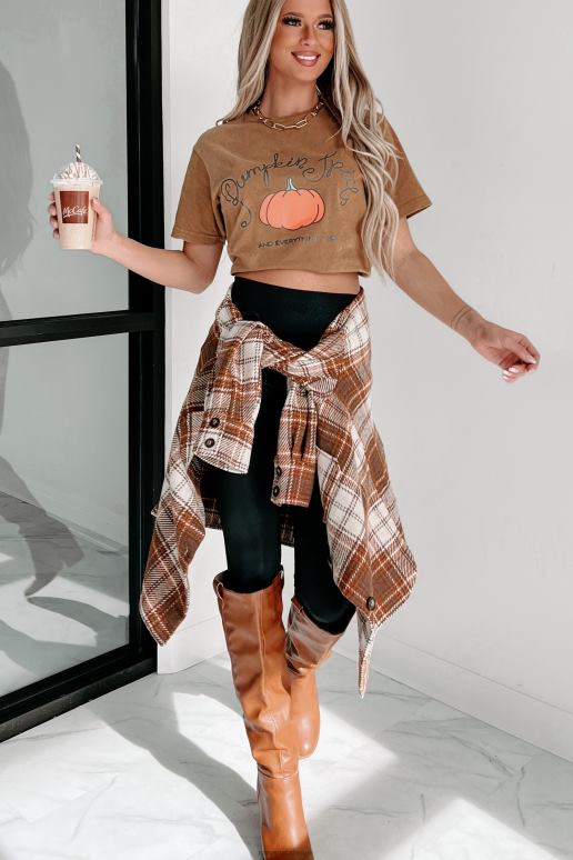 ecru/kameel verdient lof geruite shacket NanaMacs HPTT3666