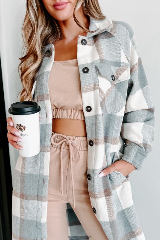 grijs ruimte om lange geruite shaket te ademen NanaMacs HPTT3688