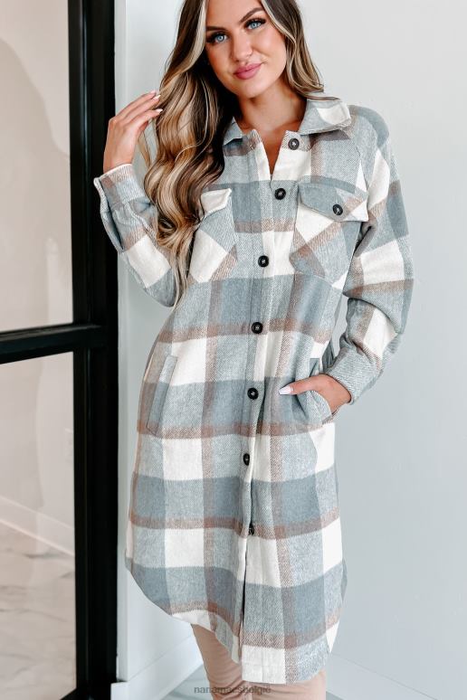 grijs ruimte om lange geruite shaket te ademen NanaMacs HPTT3688