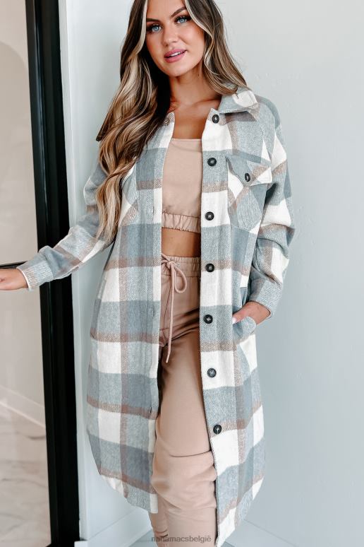 grijs ruimte om lange geruite shaket te ademen NanaMacs HPTT3688