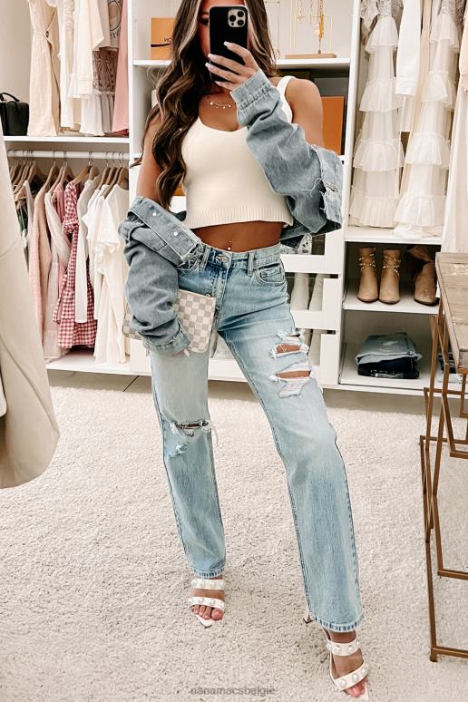 medium lichte denim zoek het uit cropped denim shacket NanaMacs HPTT3763