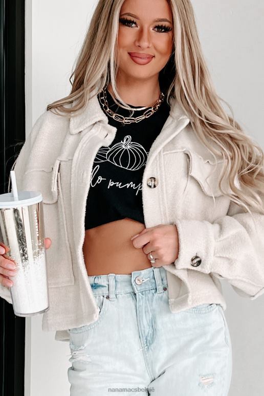 room inkapselende vreugde geborstelde fleece shacket NanaMacs HPTT3706