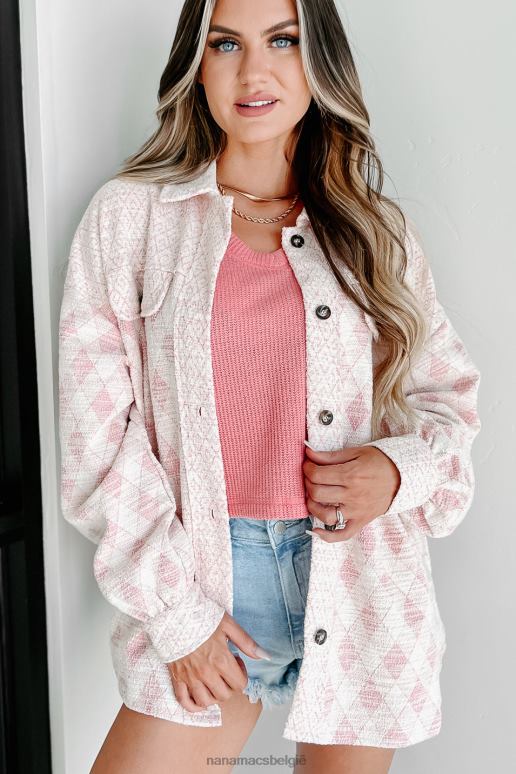 roze kom thuis gekletst shacket NanaMacs HPTT3670