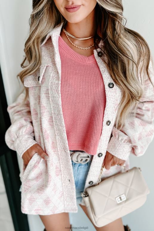 roze kom thuis gekletst shacket NanaMacs HPTT3670