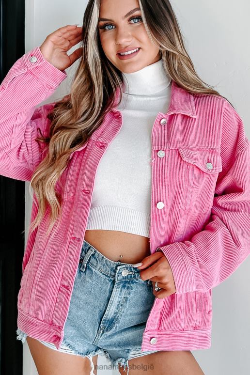 roze ware liefdesverhaal corduroy shacket NanaMacs HPTT3667