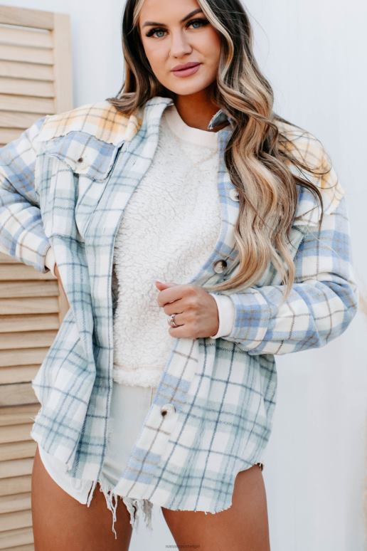 salie multi lange ritten gemengde geruite shaket NanaMacs HPTT3699