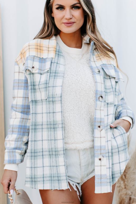 salie multi lange ritten gemengde geruite shaket NanaMacs HPTT3699