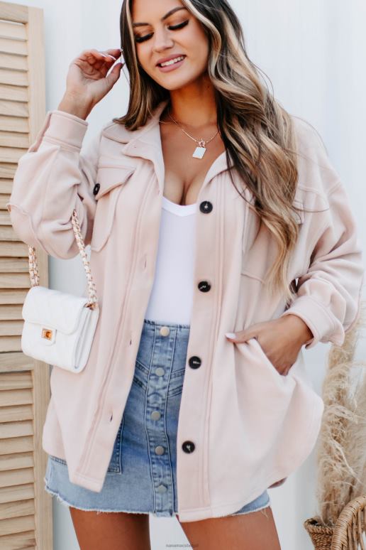 stoffige blos gezellige kampvuurnachten oversized fleece shacket NanaMacs HPTT3703