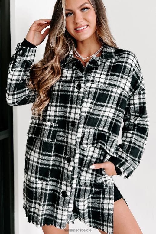 zwart in een stroomversnelling komen geruite shaket NanaMacs HPTT3657