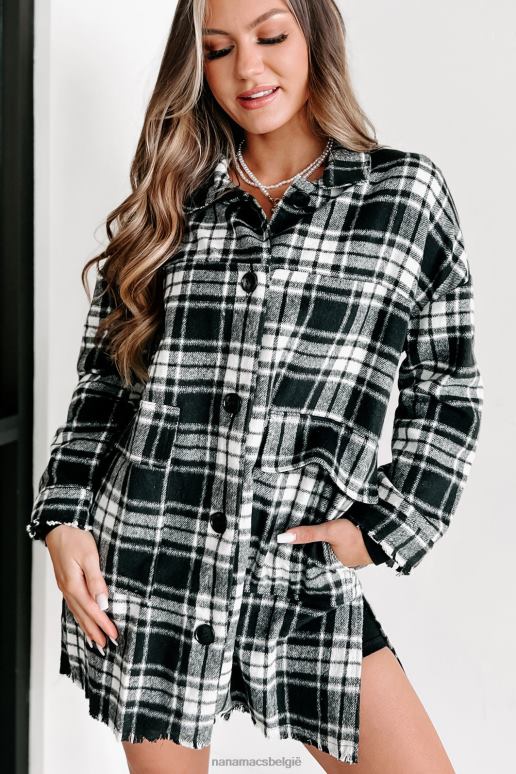 zwart in een stroomversnelling komen geruite shaket NanaMacs HPTT3657