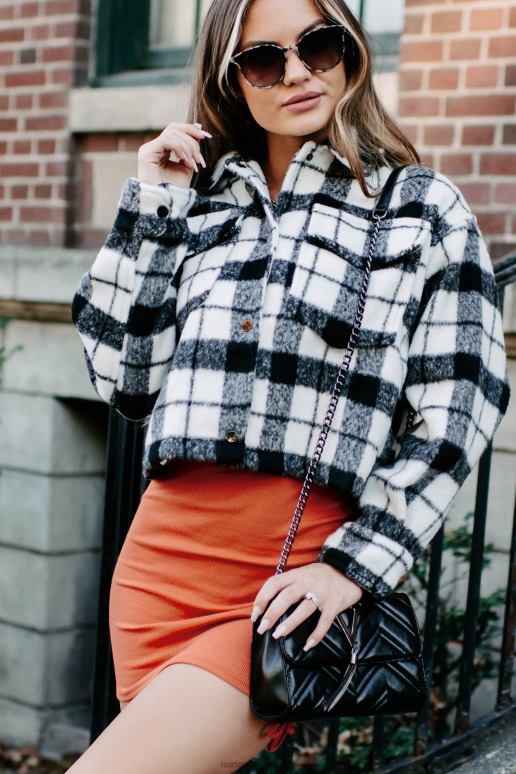 zwart wit sade geruite shacket NanaMacs HPTT3673