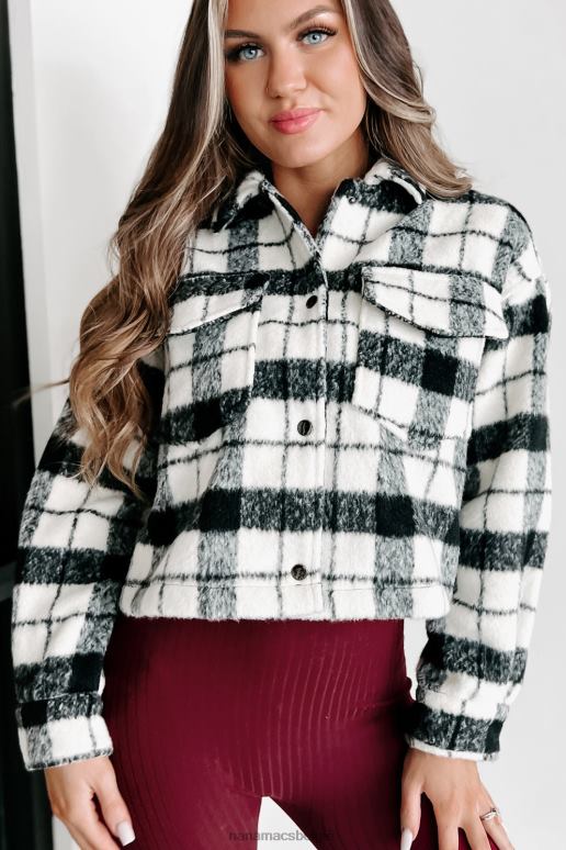 zwart wit sade geruite shacket NanaMacs HPTT3673