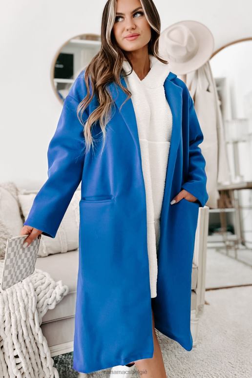 blauw op zoek naar een teken open jas NanaMacs HPTT3791