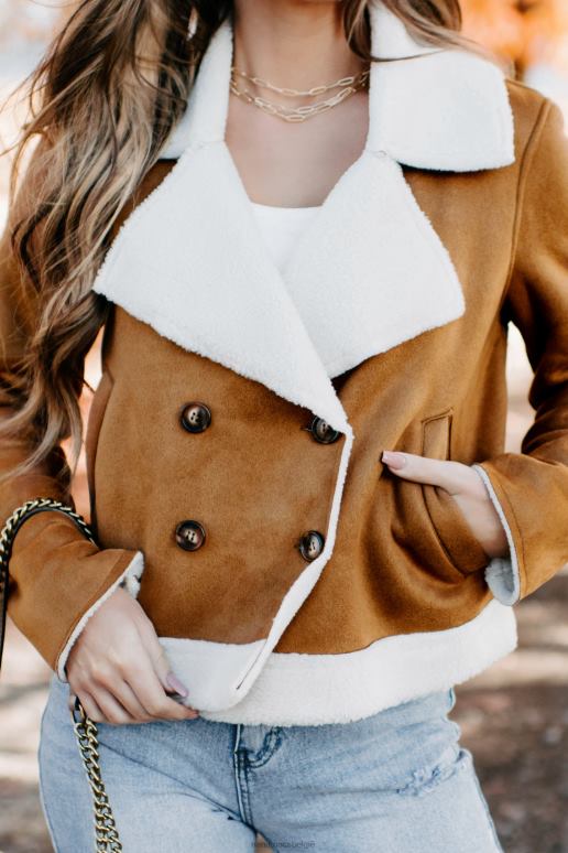 kameel western zonsondergangen imitatie schapenvacht jas NanaMacs HPTT3806