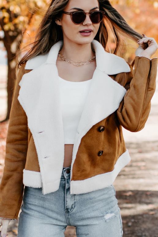 kameel western zonsondergangen imitatie schapenvacht jas NanaMacs HPTT3806