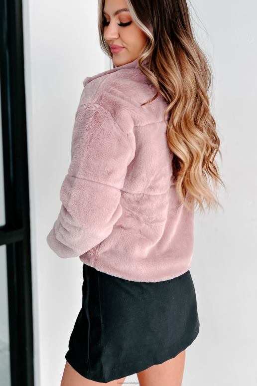 mauve Perceptie is alles imitatiebont jas NanaMacs HPTT3796