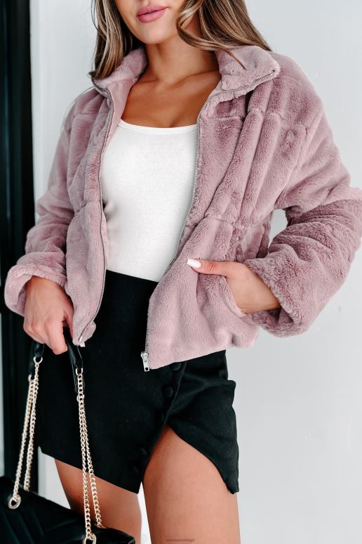 mauve Perceptie is alles imitatiebont jas NanaMacs HPTT3796