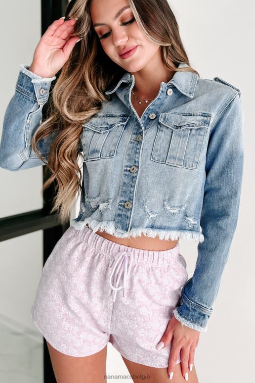 medium de perfecte toevoeging kancan distressed cropped spijkerjack NanaMacs HPTT3770