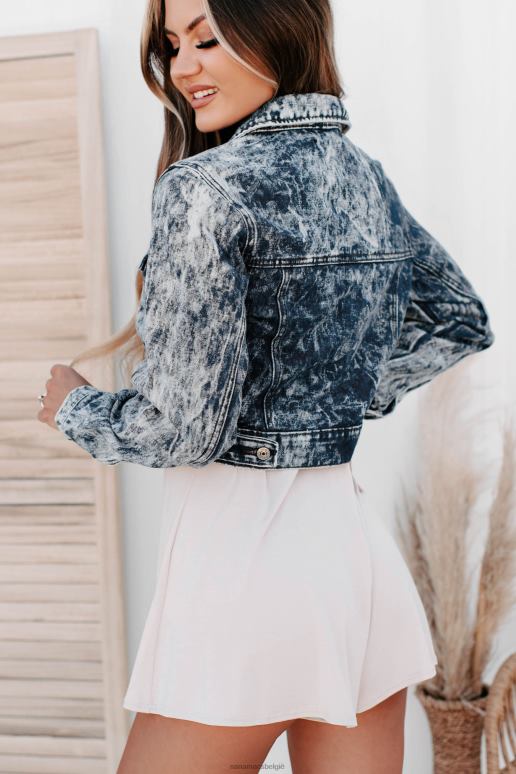 medium je verrassen met een acid wash cropped spijkerjack NanaMacs HPTT3823