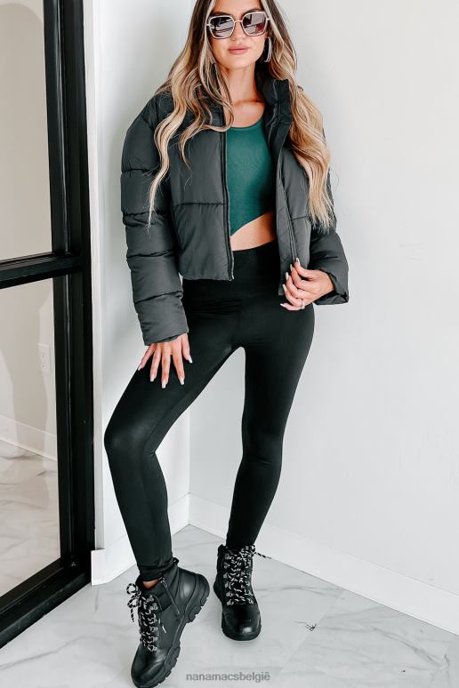 zwart Dropping Temps pufferjack NanaMacs HPTT3816