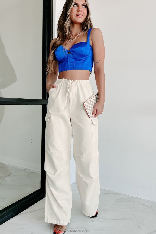 Koninklijk verfris je geheugen satijnen bustier crop top NanaMacs HPTT24