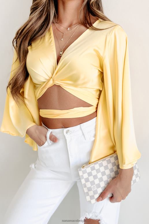 citroen beter af kimono mouw crop top NanaMacs HPTT1194