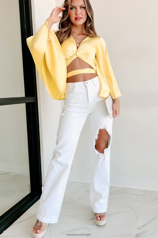 citroen beter af kimono mouw crop top NanaMacs HPTT1194