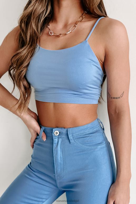lucht ze is een wilde crop top met veters aan de achterkant NanaMacs HPTT862