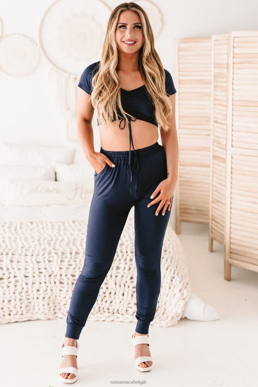 marine elaine crop top met ruches aan de voorkant NanaMacs HPTT1533