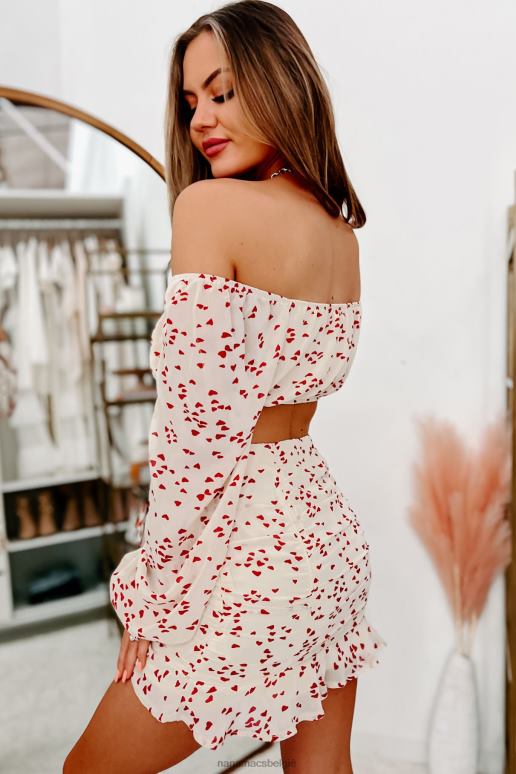 room Iemands lieverd crop top met lange mouwen en hartenprint NanaMacs HPTT1434