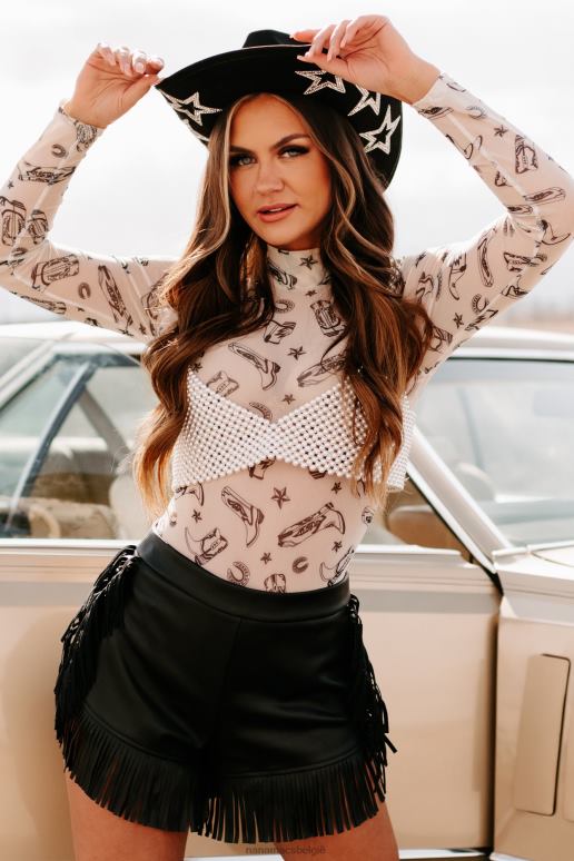 room flirten met chicness crop top met kralen NanaMacs HPTT140