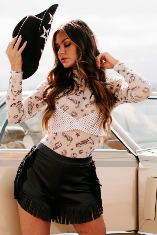 room flirten met chicness crop top met kralen NanaMacs HPTT140