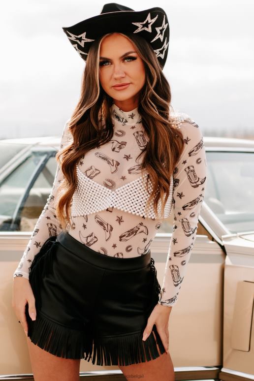 room flirten met chicness crop top met kralen NanaMacs HPTT140