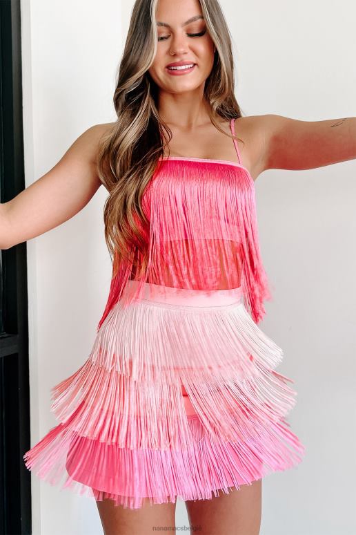 roze all-access pass fringe crop top NanaMacs HPTT64