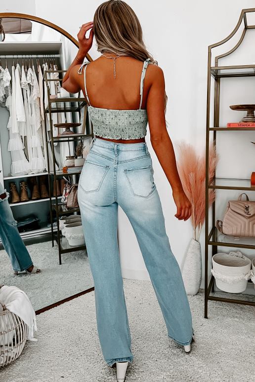 salie bloemen namira gesmokte gebloemde crop top NanaMacs HPTT1425