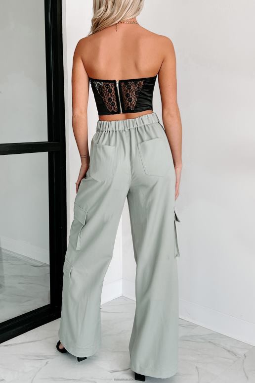 zwart flirty feel strapless kanten crop top NanaMacs HPTT80