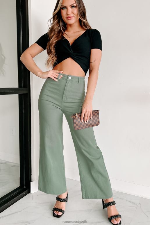 zwart laat je blozende crop-top met gedraaide knooptrui achter NanaMacs HPTT1149