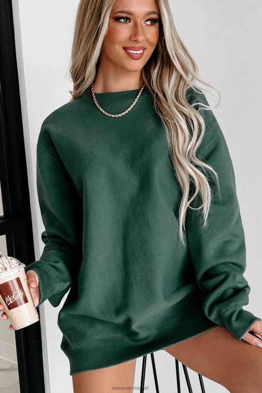 alpen groen zijdelingse geribbelde zware ronde hals NanaMacs HPTT656