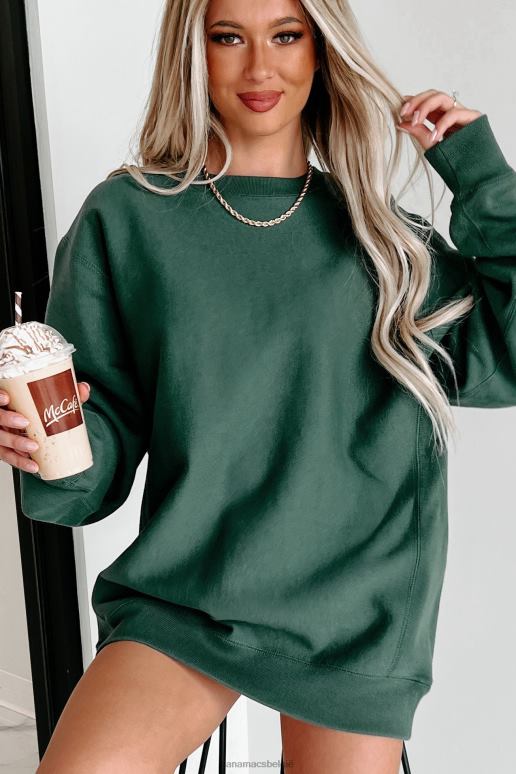 alpen groen zijdelingse geribbelde zware ronde hals NanaMacs HPTT656