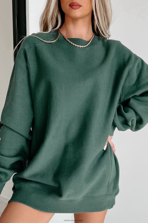 alpen groen zijdelingse geribbelde zware ronde hals NanaMacs HPTT656