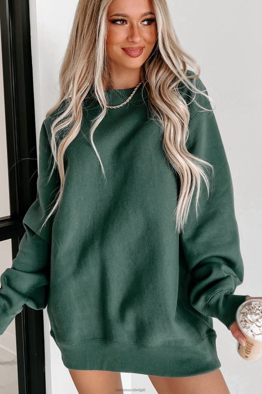 alpen groen zijdelingse geribbelde zware ronde hals NanaMacs HPTT656